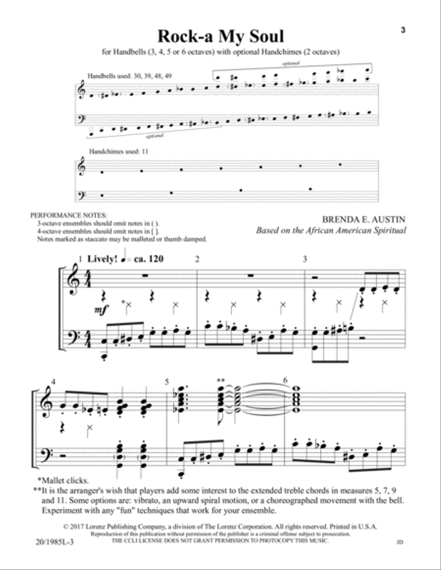 Rock-a My Soul (Digital Download) 5-Octaves scores gallery preview page 3