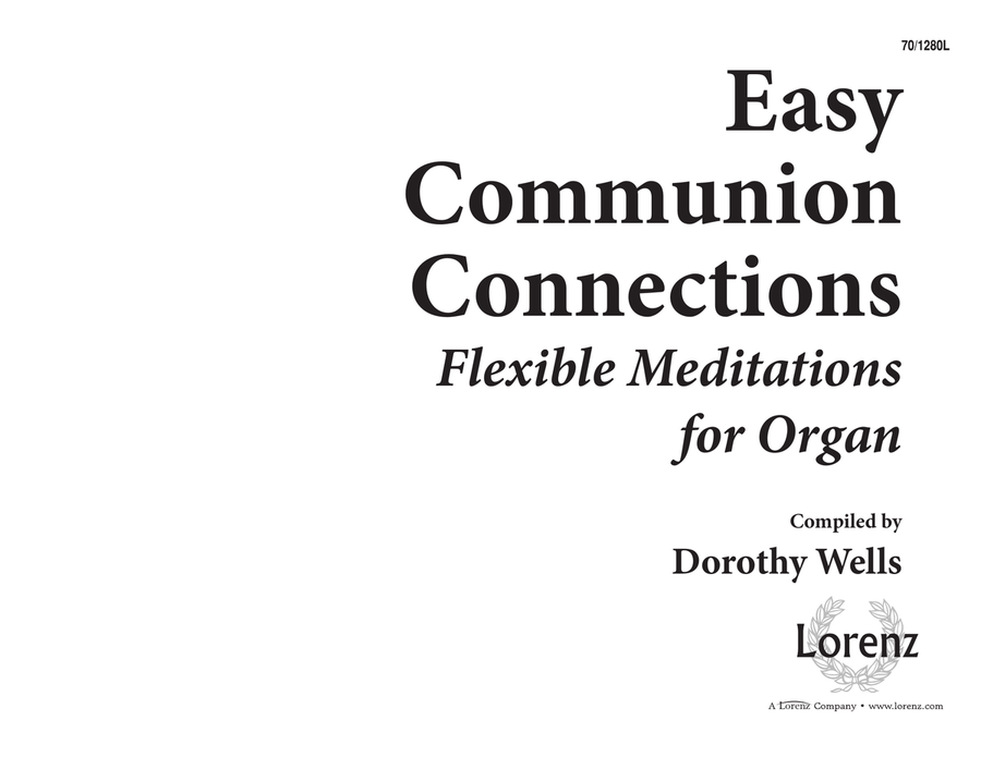 Easy Communion Connections (Digital Download) Organ scores gallery preview page 1