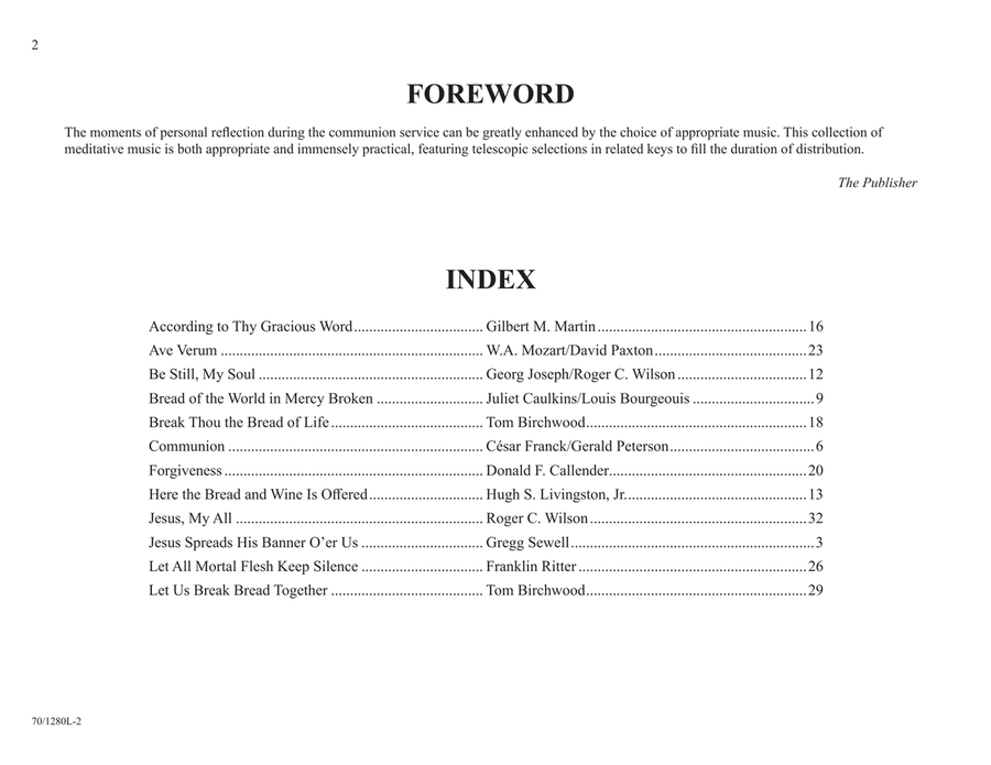 Easy Communion Connections (Digital Download) Organ scores gallery preview page 4
