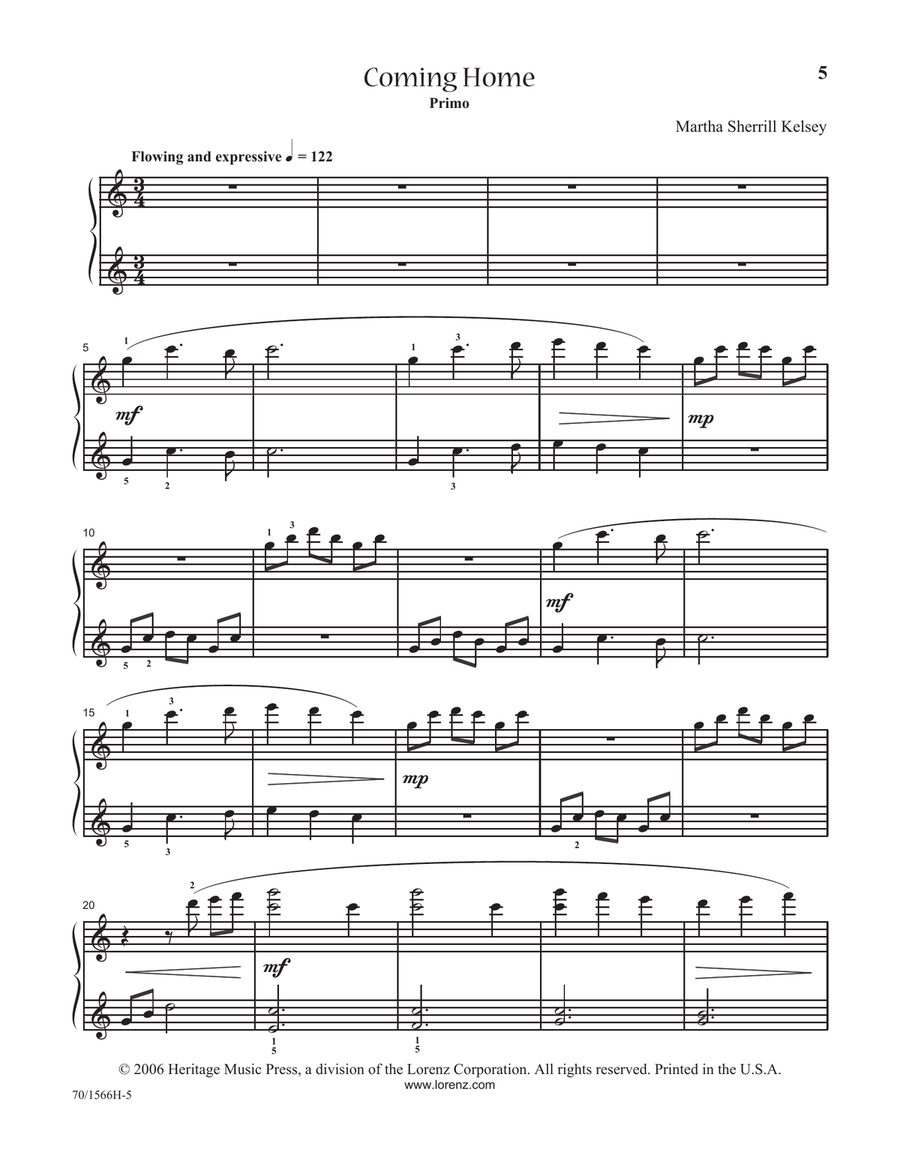 Martha 'n Me - Duet Book 4, Intermediate (Digital Download) Piano Duet scores gallery preview page 5