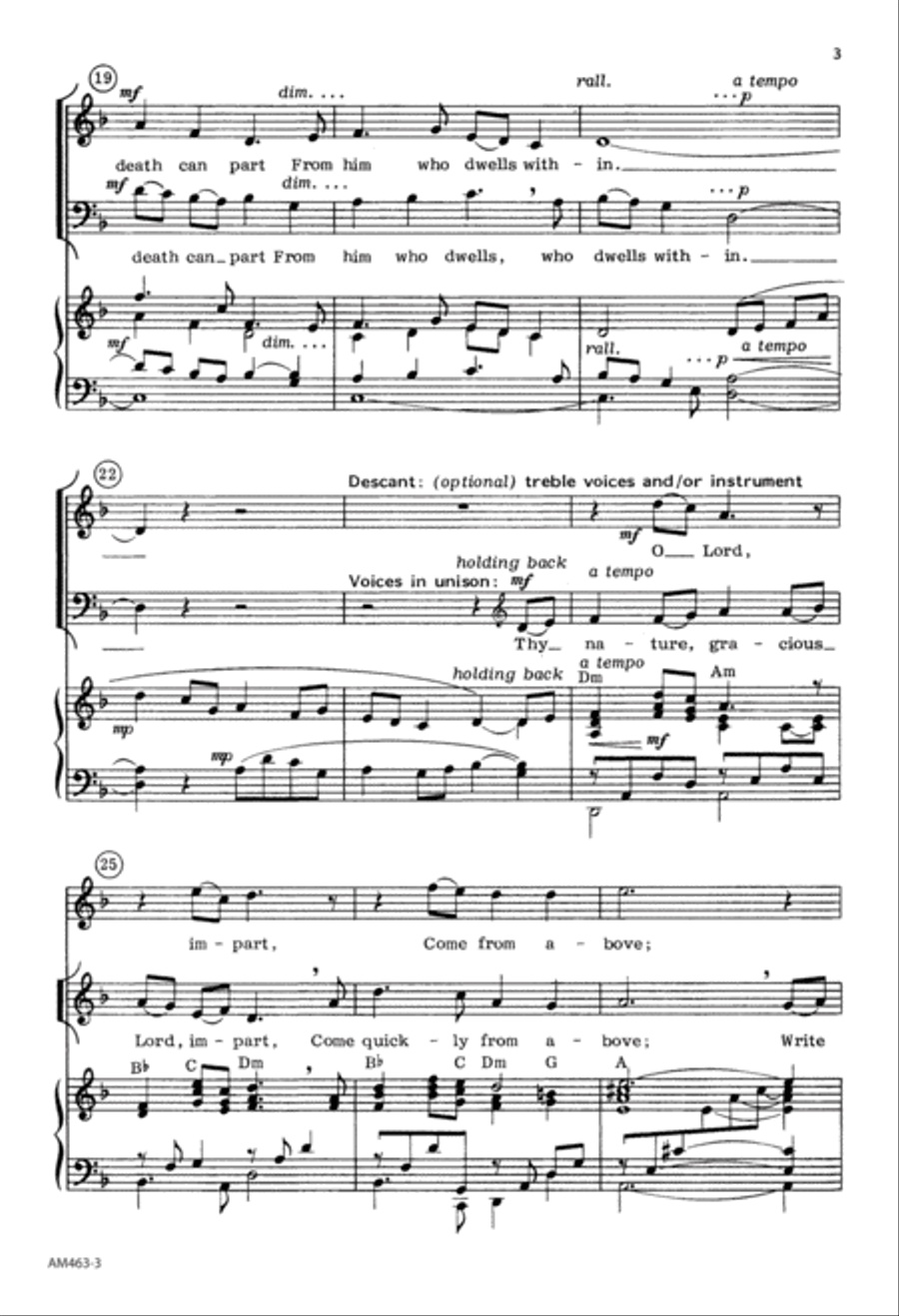 O for a Heart to Praise My God (Digital Download) Unison Choir scores gallery preview page 3