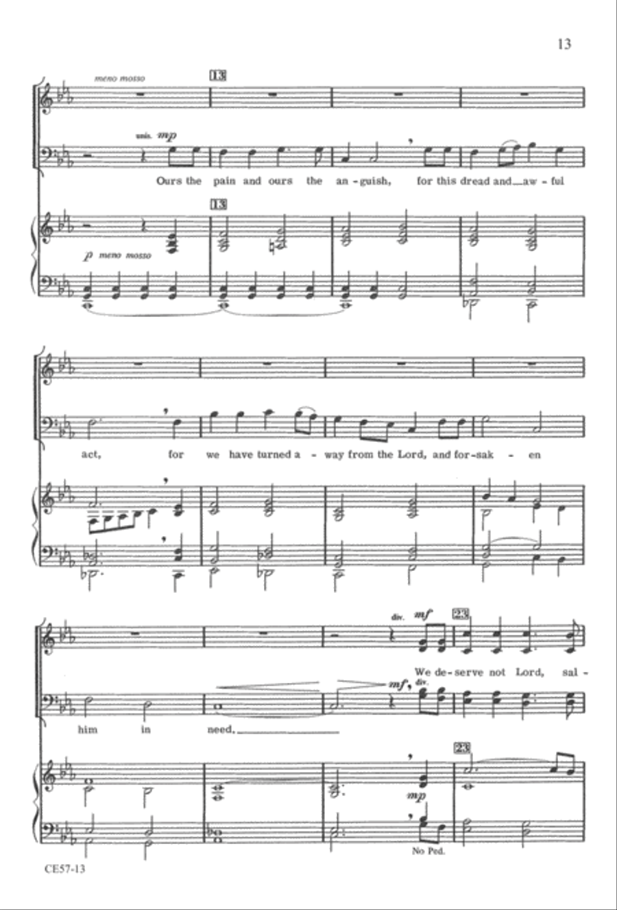 Hear Us, Holy Jesus (Digital Download) 4-Part scores gallery preview page 19