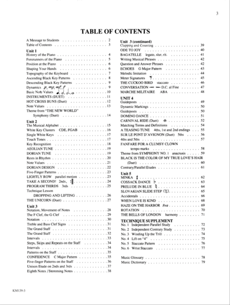 Noona Clavier Method Book 1 (Digital Download) Piano Method scores gallery preview page 3