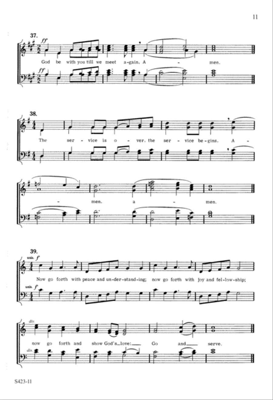 Service Responses (Digital Download) 4-Part scores gallery preview page 11