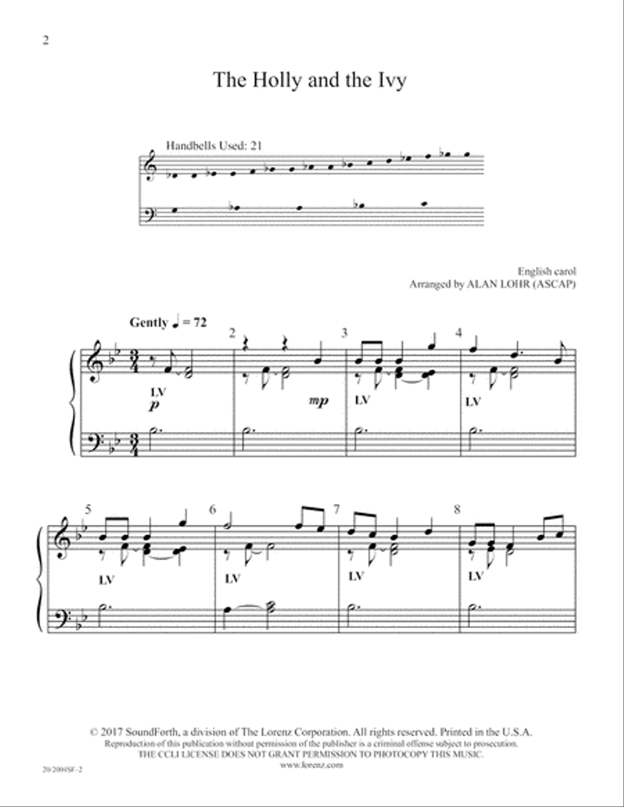 The Holly and the Ivy (Digital Download) 2-Octaves scores gallery preview page 2