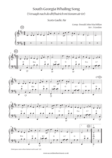 South Georgia Whaling Song (‘S truagh nach do dh’fhuirich mi tioram air tìr)