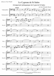 Le Cygneau de St Saëns --- teaching arrangement of the Swan for 2 celli --- JCM 2014