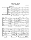 Veni Creator Spiritus (SATB Sax Quartet) - Score and parts