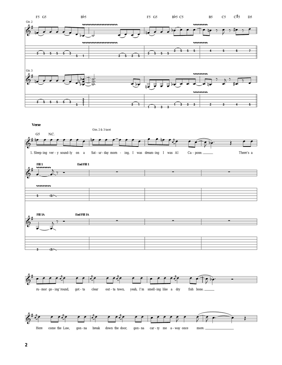 Stone Cold Crazy Stone Cold Crazy Acoustic Guitar scores gallery preview page 2