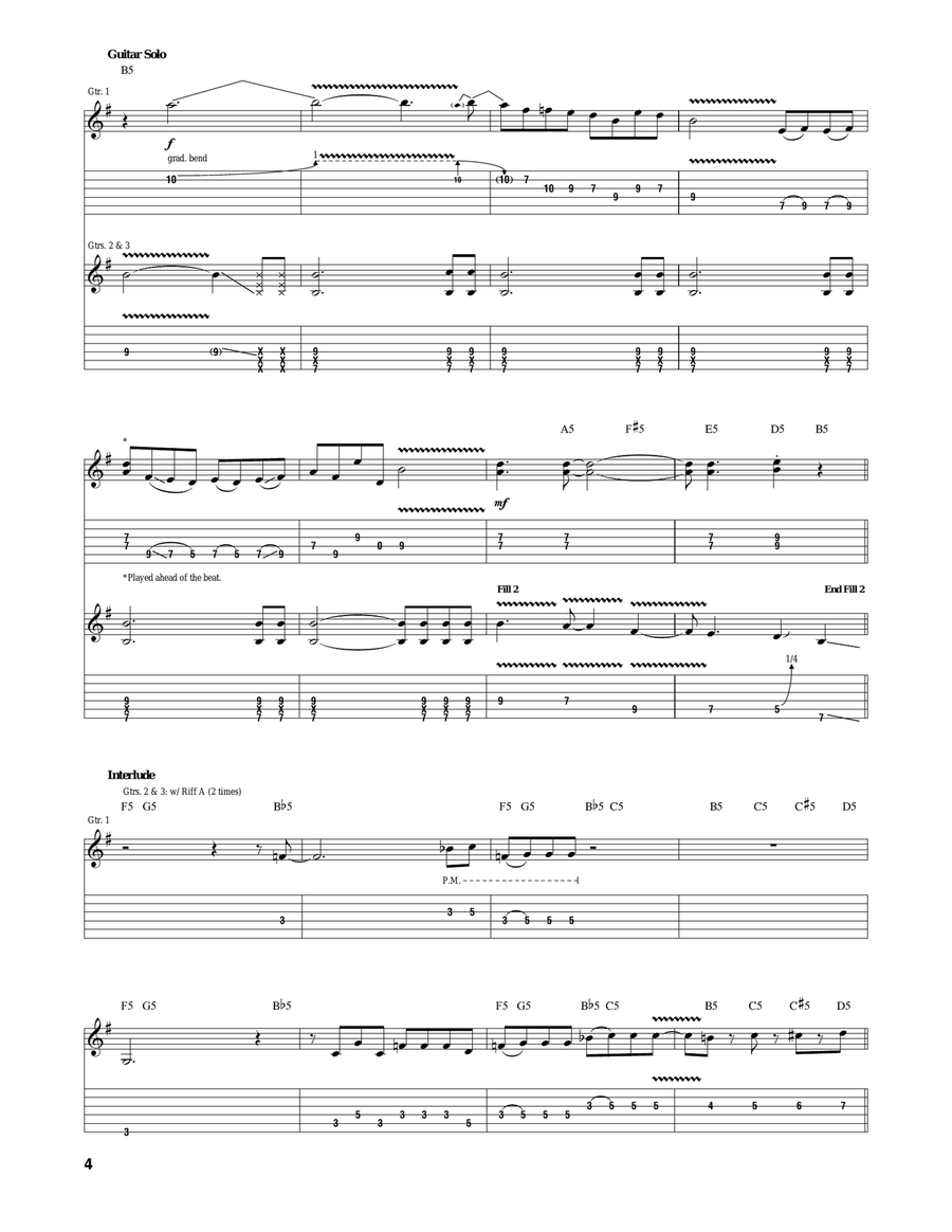 Stone Cold Crazy Stone Cold Crazy Acoustic Guitar scores gallery preview page 4