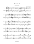 Fantasia #1+ Preparatory Exercises, early intermediate level.