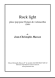 Rock light --- pièce pop pour octuor de violoncelles --- Score and Parts JCM 2009