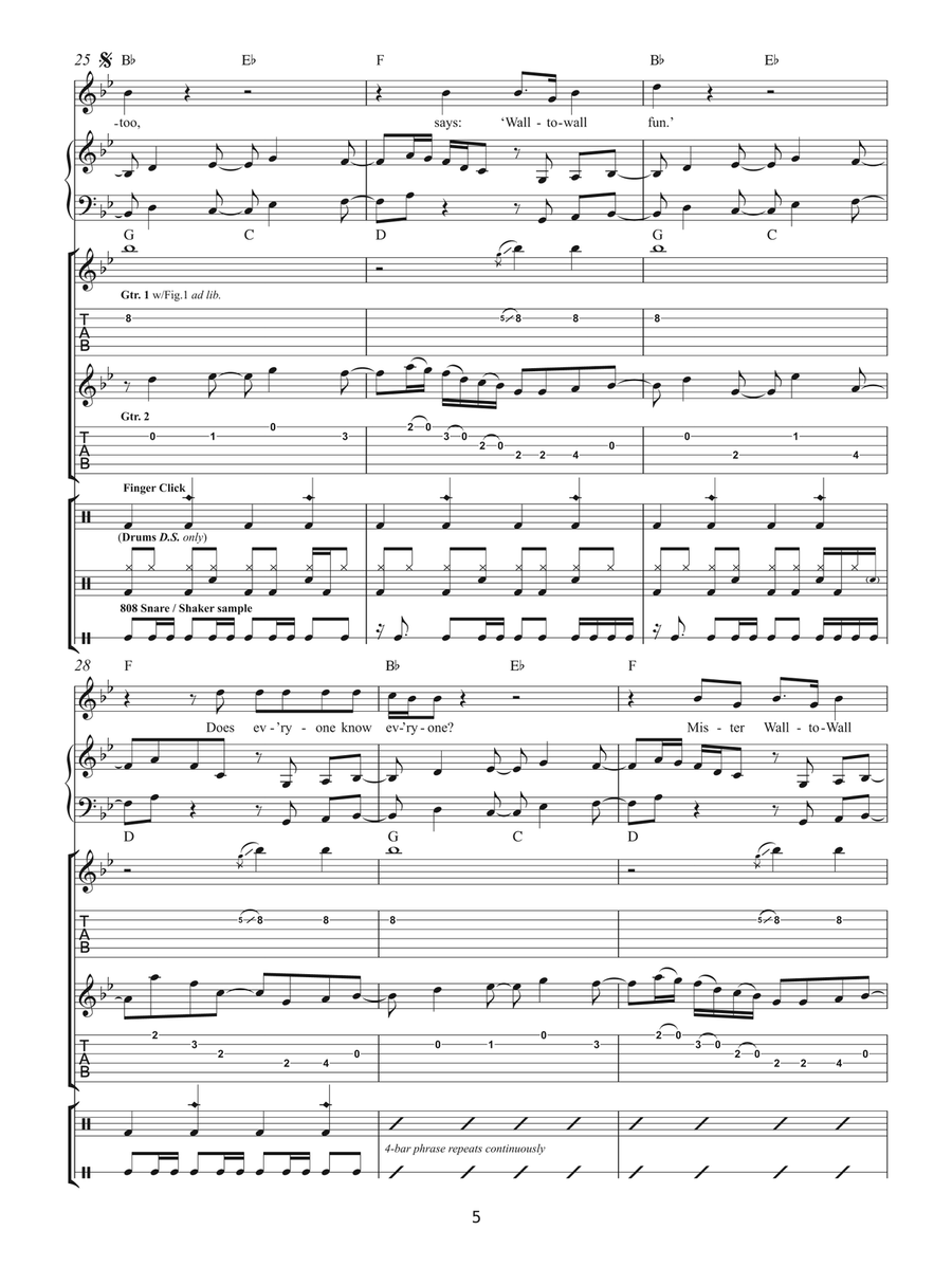 Cool Papa Bell Cool Papa Bell Piano, Vocal scores gallery preview page 5