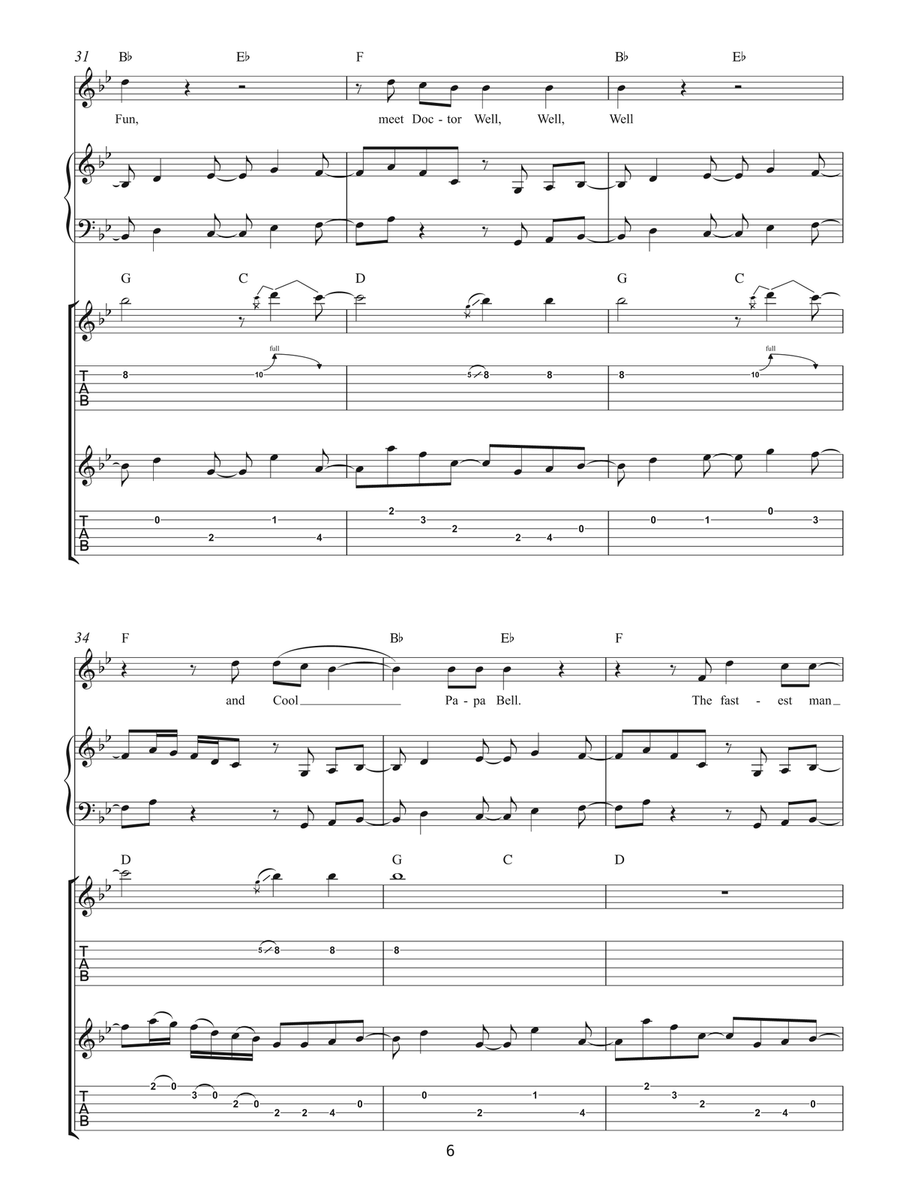 Cool Papa Bell Cool Papa Bell Piano, Vocal scores gallery preview page 6