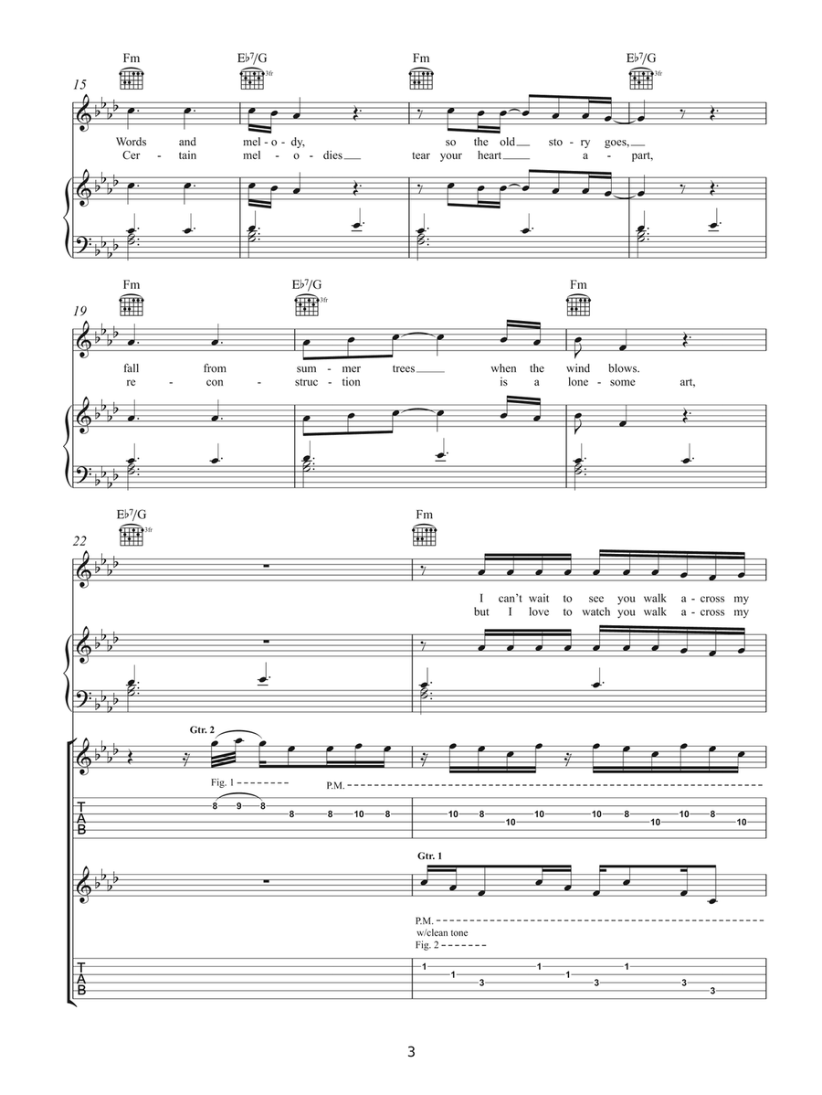 Stranger To Stranger Stranger To Stranger Piano, Vocal scores gallery preview page 3