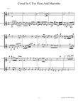 Corral in C for flute and marimba