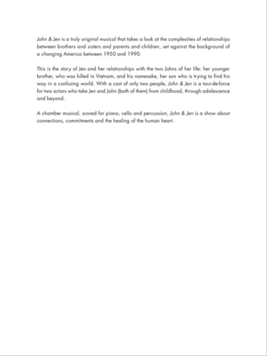 John & Jen John & Jen Piano, Vocal scores gallery preview page 2