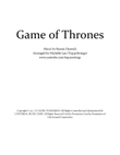 Game Of Thrones