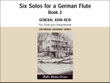 Six Solos for A German Flute Book 2 (Facsimil