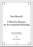 I Died for Beauty, an Accompanied Reading