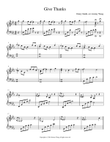 Give Thanks for piano