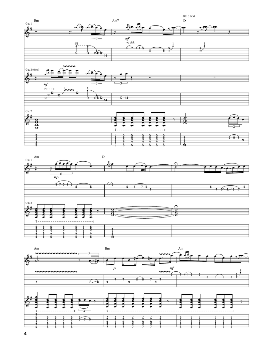 Samba Pa Ti Samba Pa Ti Acoustic Guitar scores gallery preview page 4