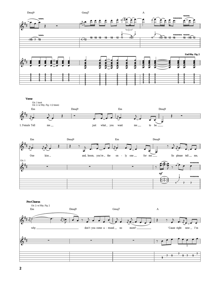 The Game Of Love The Game Of Love Acoustic Guitar scores gallery preview page 2