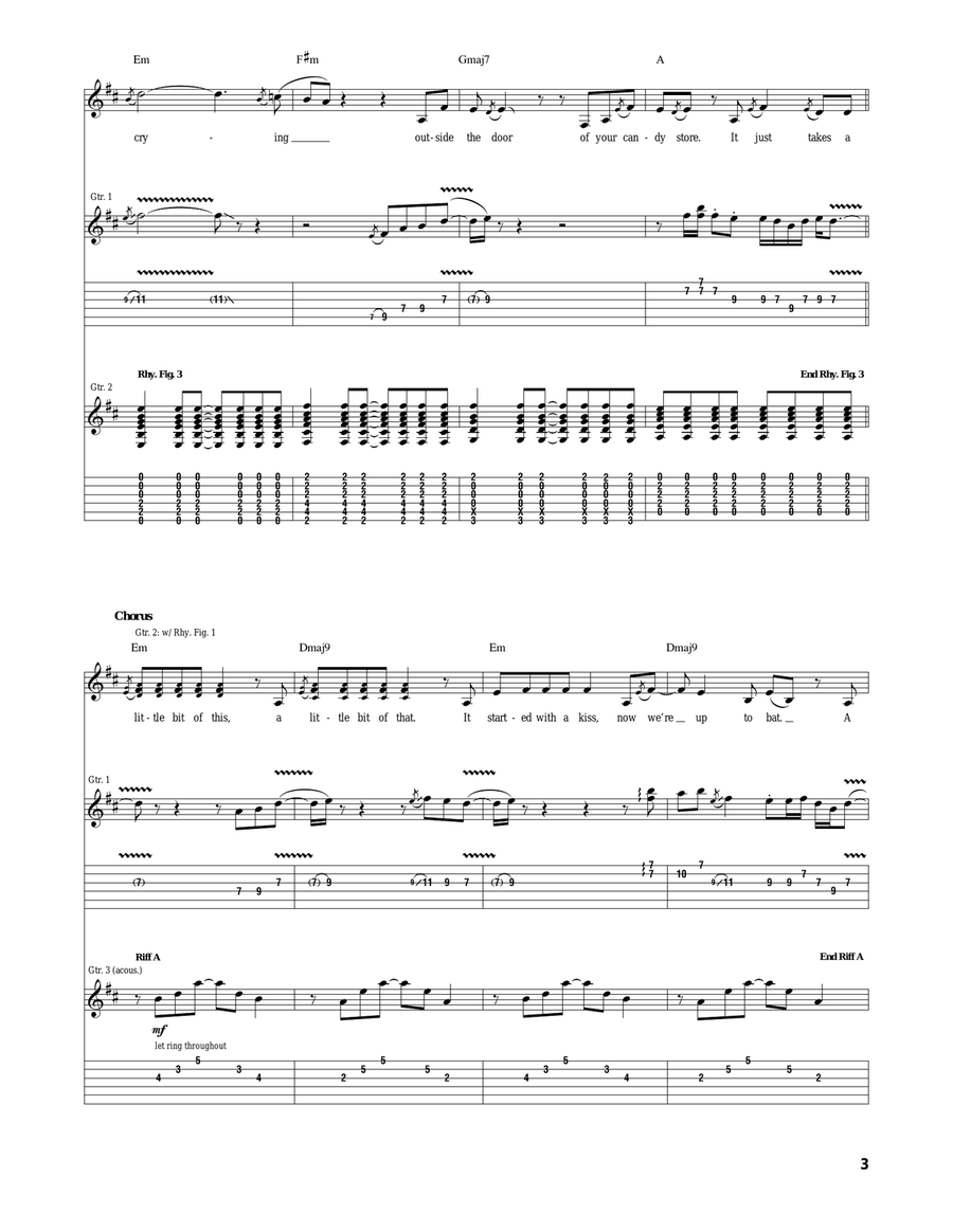 The Game Of Love The Game Of Love Acoustic Guitar scores gallery preview page 3