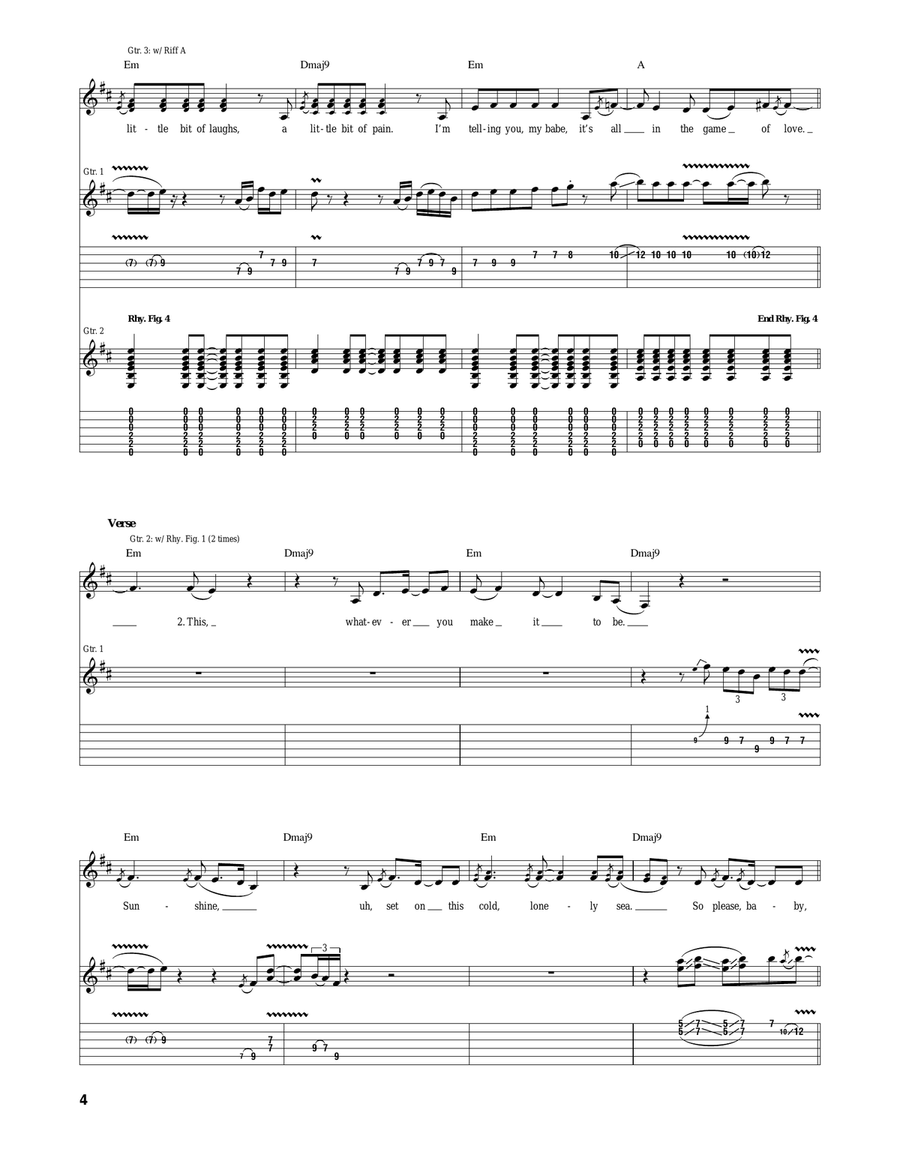 The Game Of Love The Game Of Love Acoustic Guitar scores gallery preview page 4
