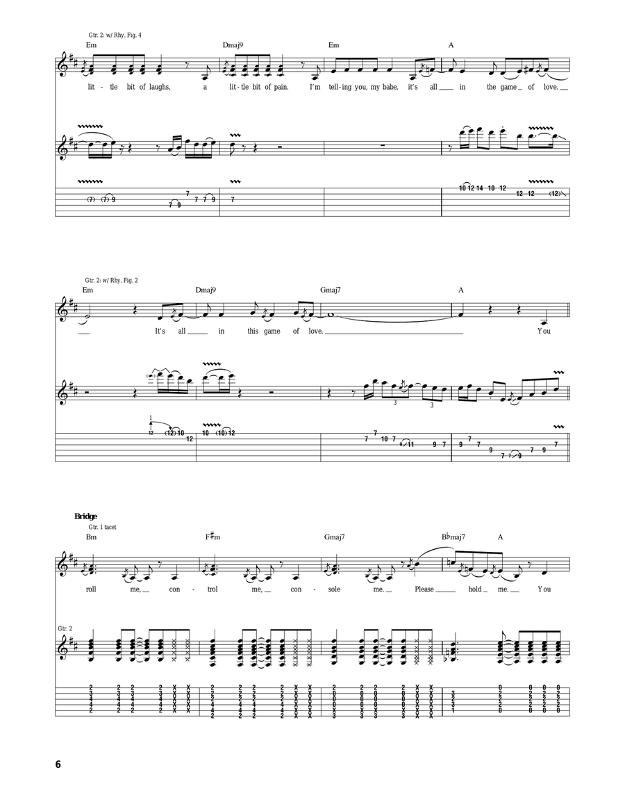 The Game Of Love The Game Of Love Acoustic Guitar scores gallery preview page 6