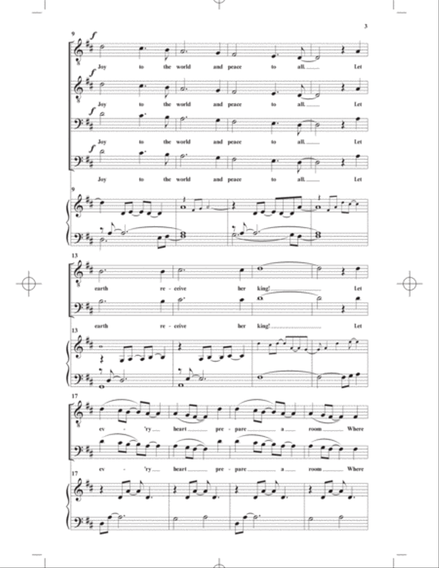 Joy to the World TTBB scores gallery preview page 3