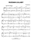 Russian Lullaby [Jazz version]