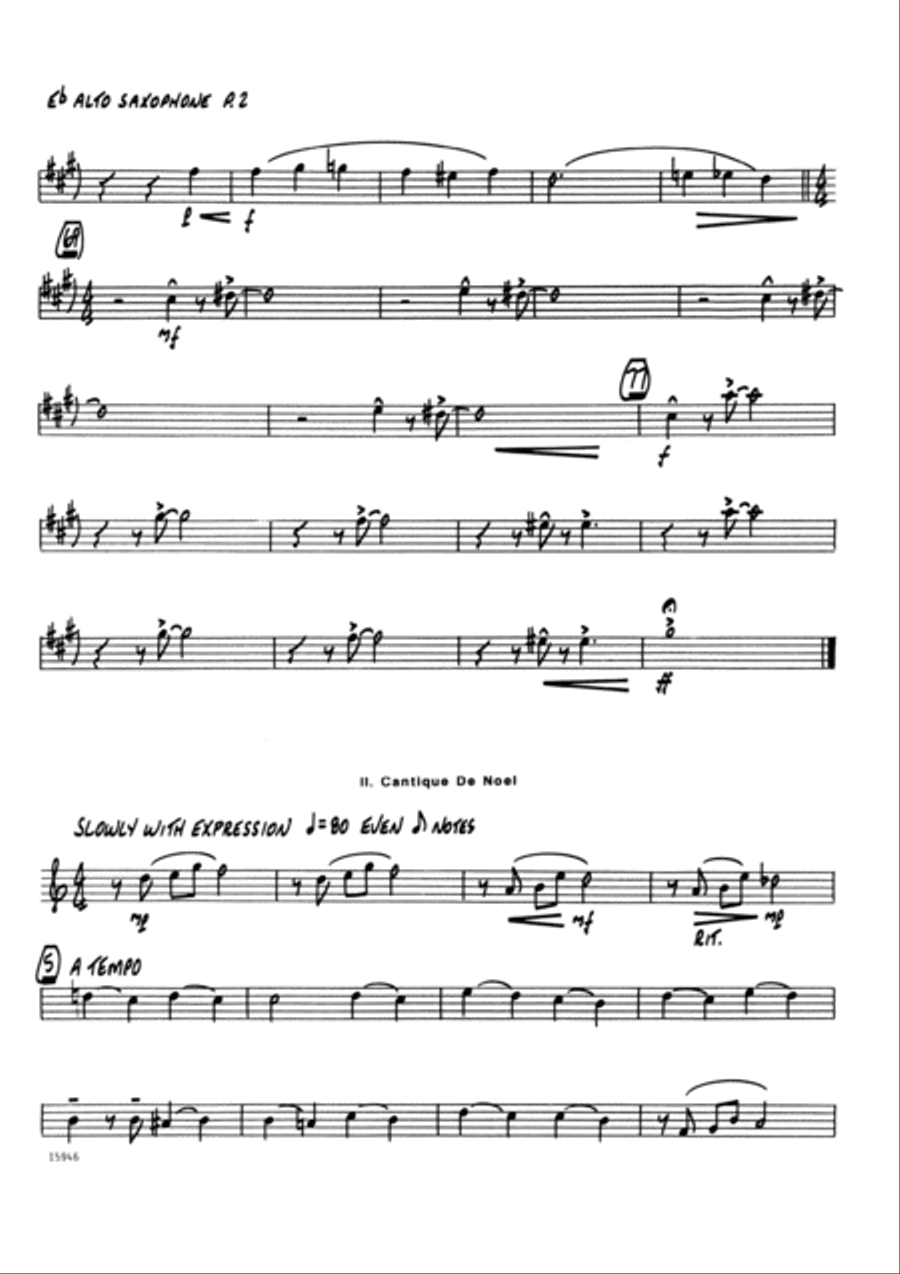 Christmas Jazz Favorites #2 - 2nd Eb Alto Saxophone Alto Saxophone scores gallery preview page 2