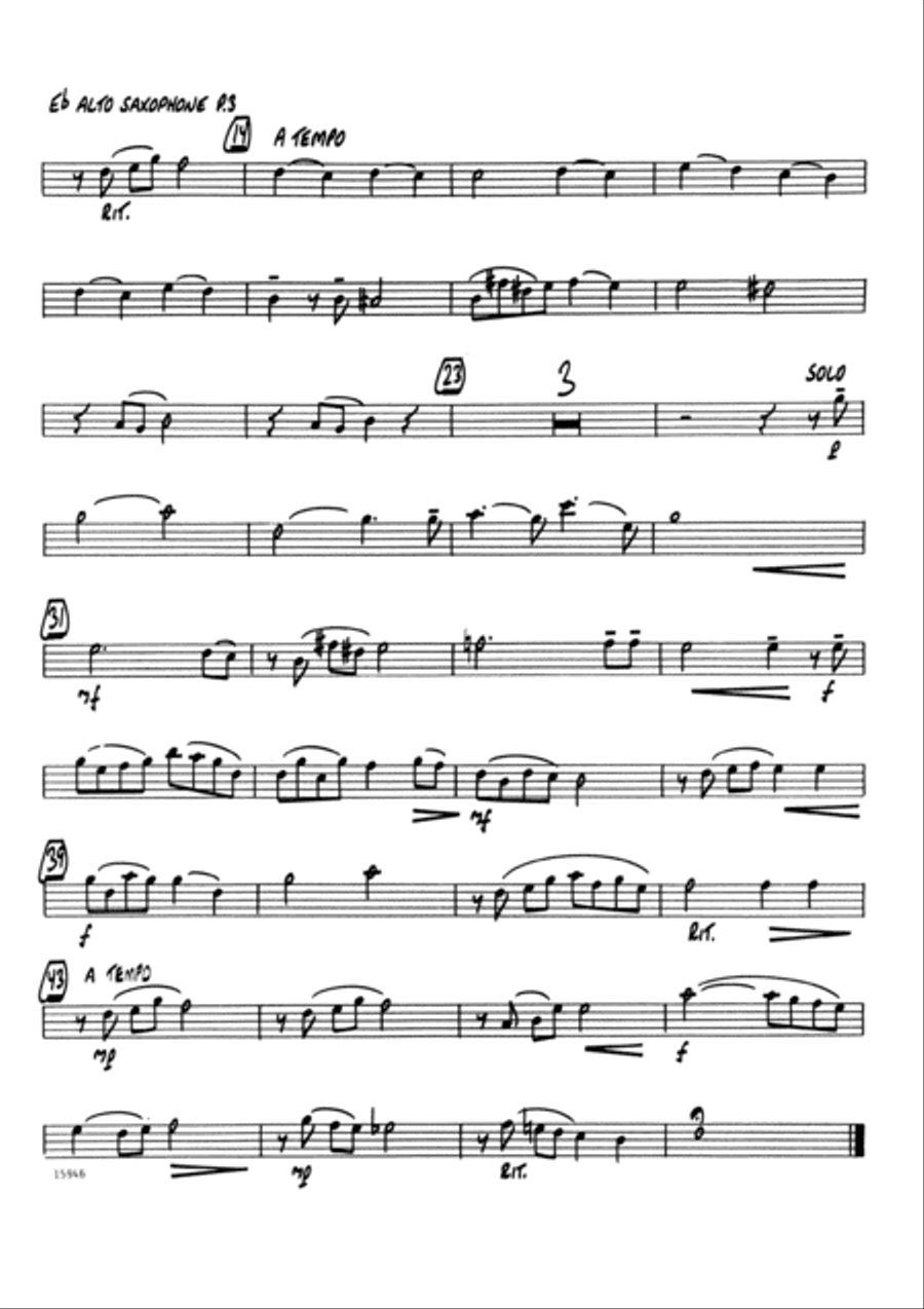 Christmas Jazz Favorites #2 - 2nd Eb Alto Saxophone Alto Saxophone scores gallery preview page 3