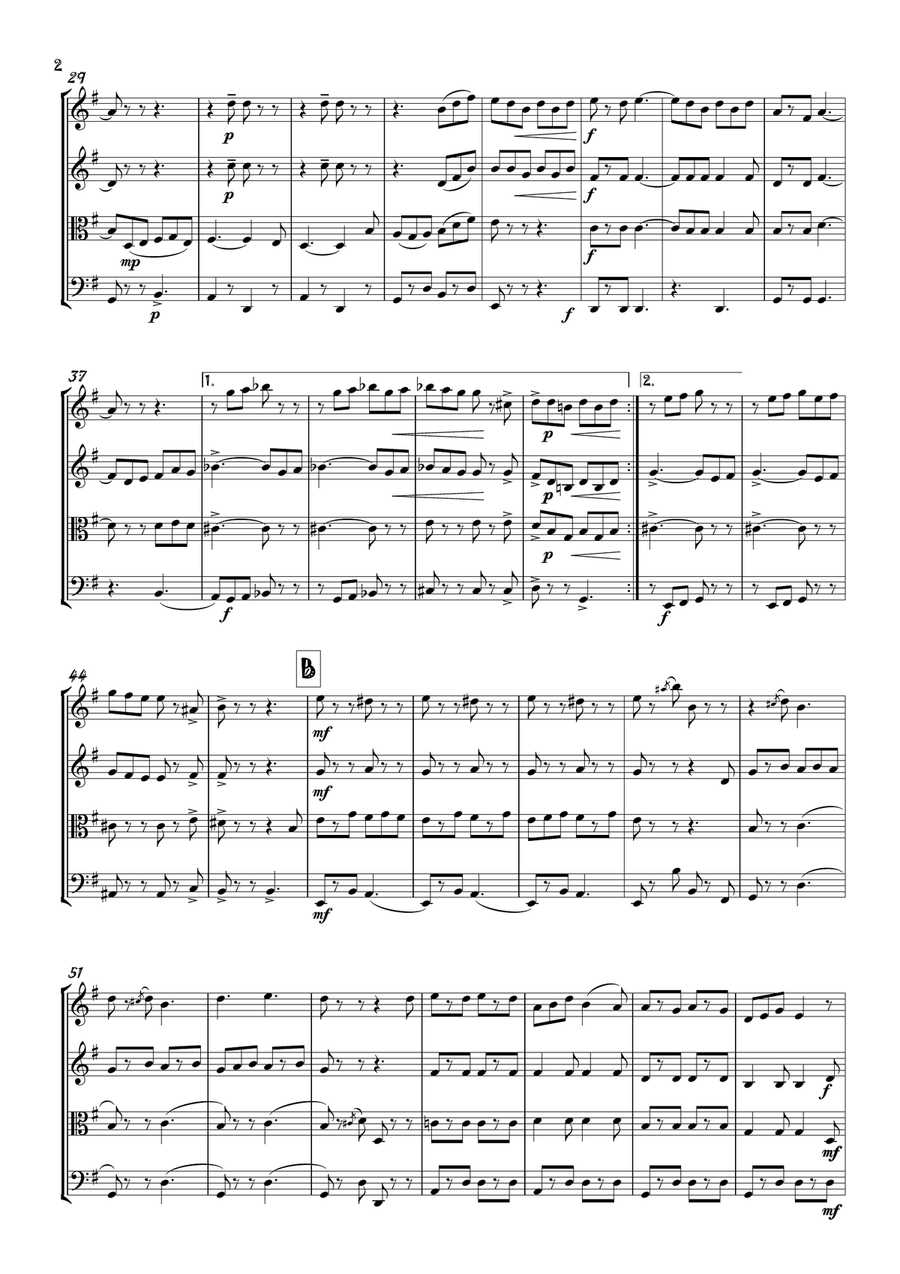 The Teddy Bears' Picnic The Teddy Bears' Picnic String Quartet scores gallery preview page 3