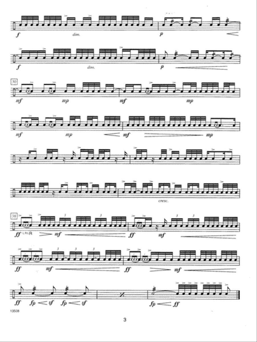 Contest Solos For The Advanced Snare Drummer Snare Drum scores gallery preview page 4