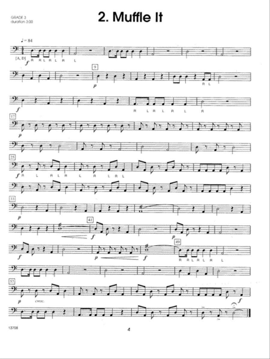 10 Intermediate Timpani Solos Percussion scores gallery preview page 4