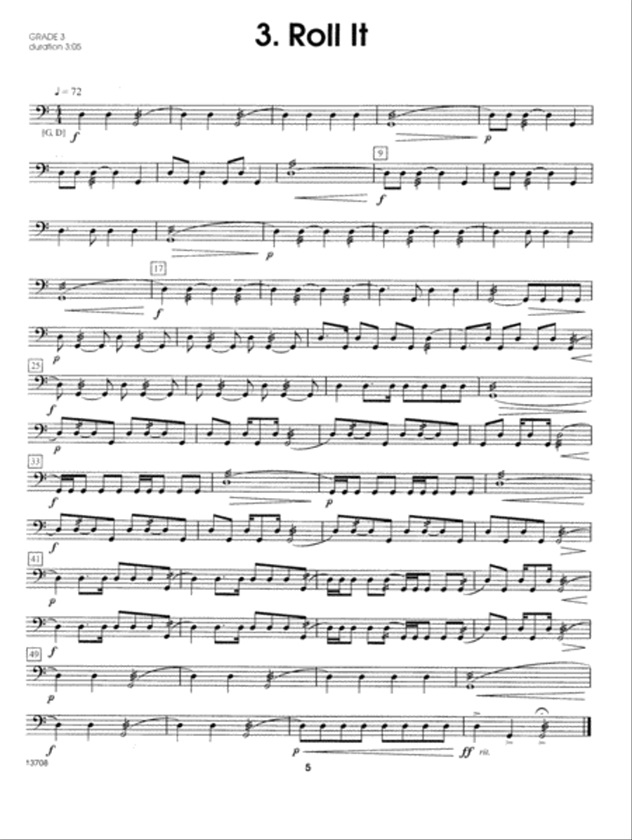 10 Intermediate Timpani Solos Percussion scores gallery preview page 5