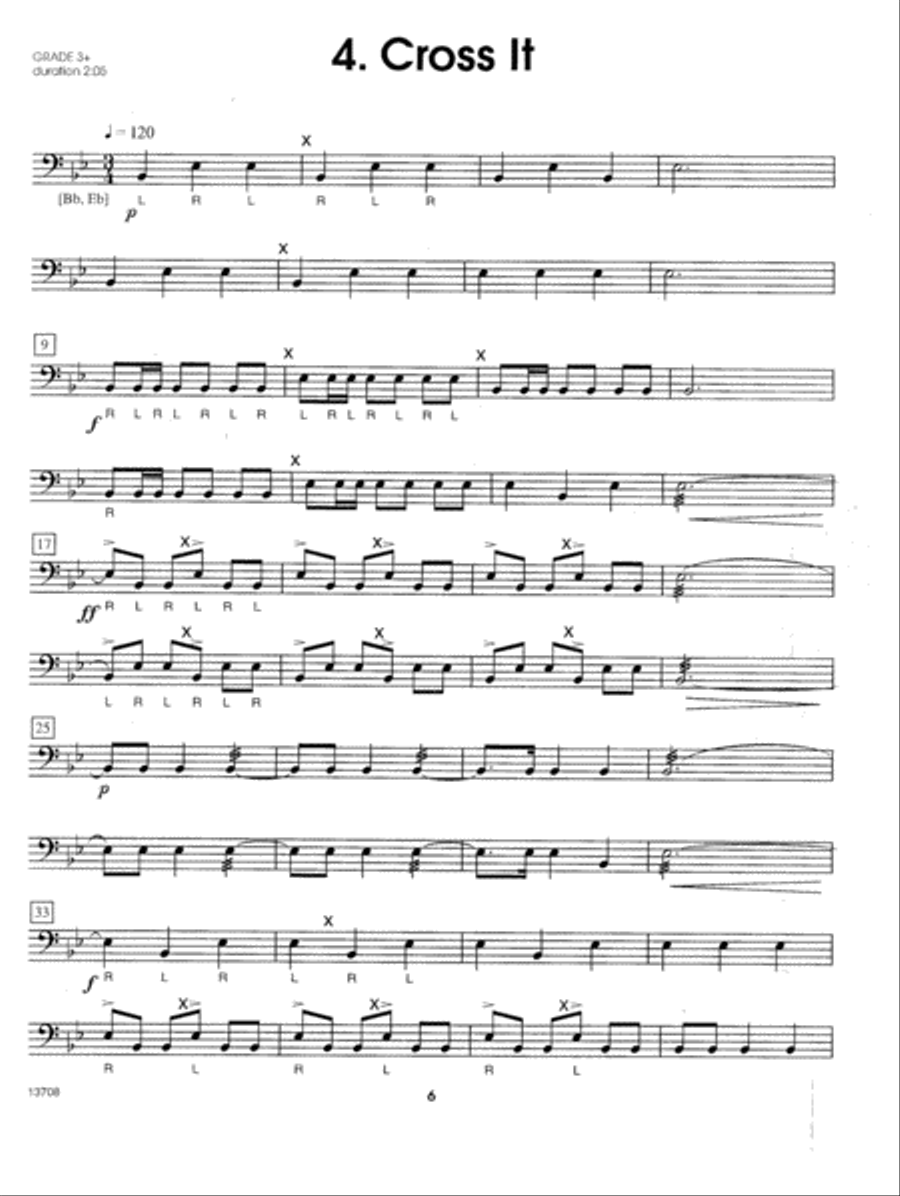 10 Intermediate Timpani Solos Percussion scores gallery preview page 6