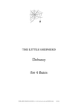 THE LITTLE SHEPHERD for 4 flutes - DEBUSSY