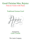 GOOD CHRISTIAN MEN, REJOICE (Flute, Violin with Piano & Score/Part)
