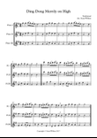 Ding Dong Merrily on High for Flute Trio