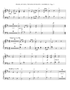 Praise, My Soul, the King of Heaven - Handbells Choir scores gallery preview page 3