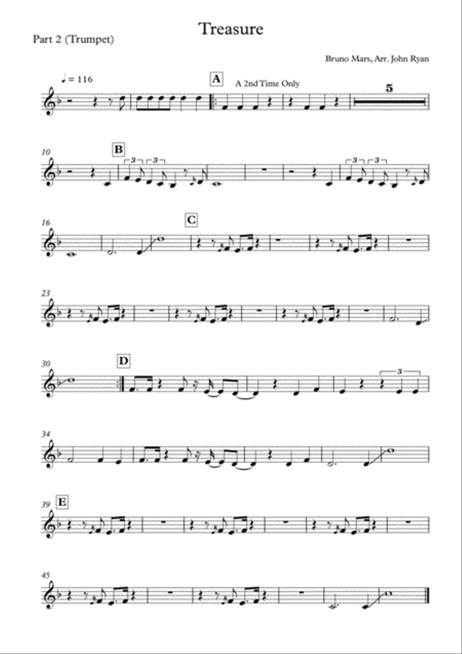 Treasure Tenor Saxophone scores gallery preview page 5