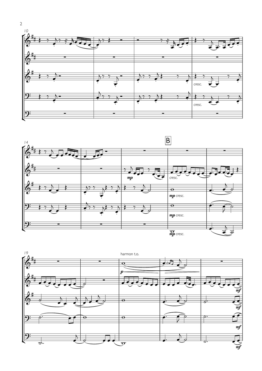 Thinking Out Loud Thinking Out Loud Brass Ensemble scores gallery preview page 2