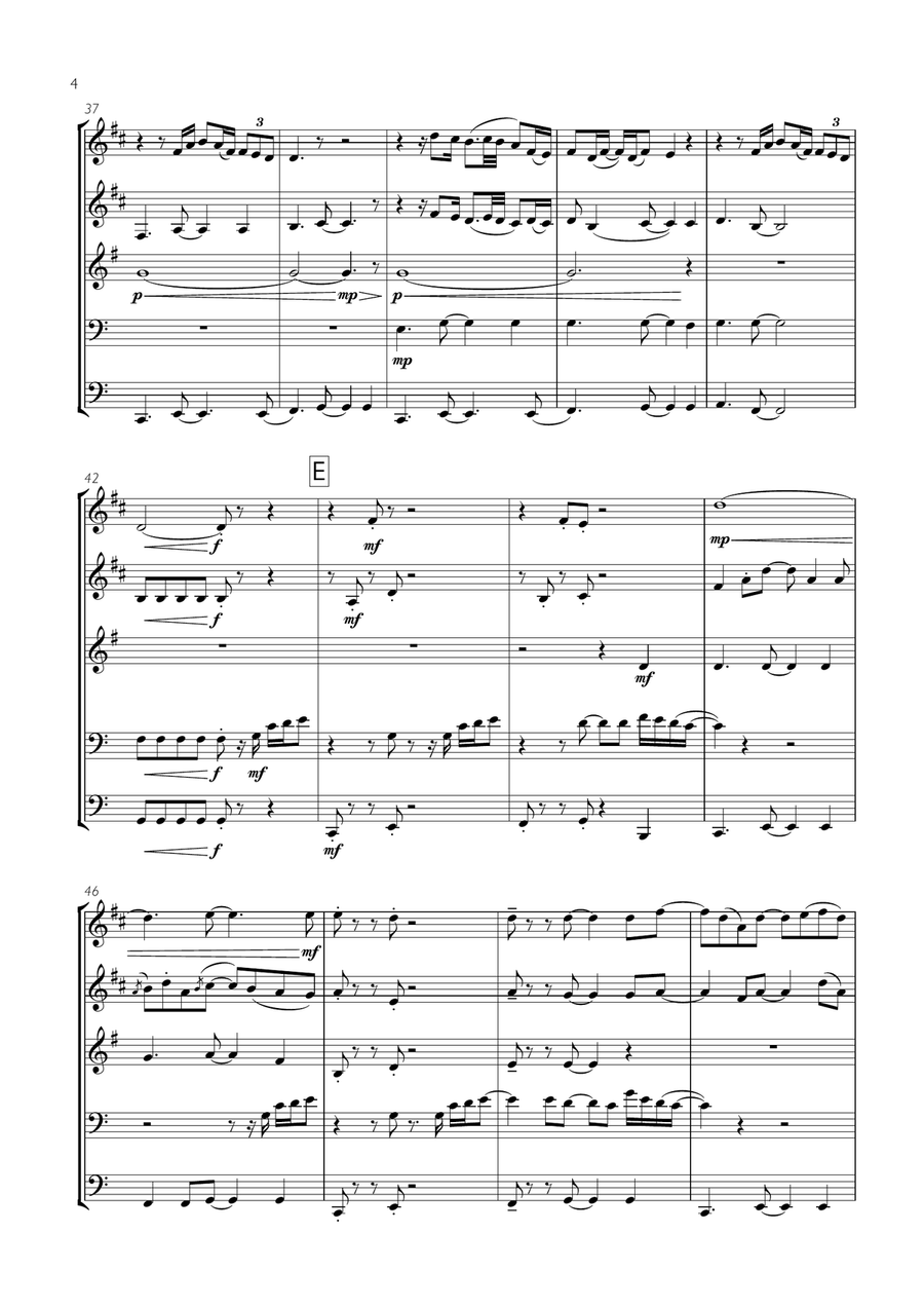 Thinking Out Loud Thinking Out Loud Brass Ensemble scores gallery preview page 4