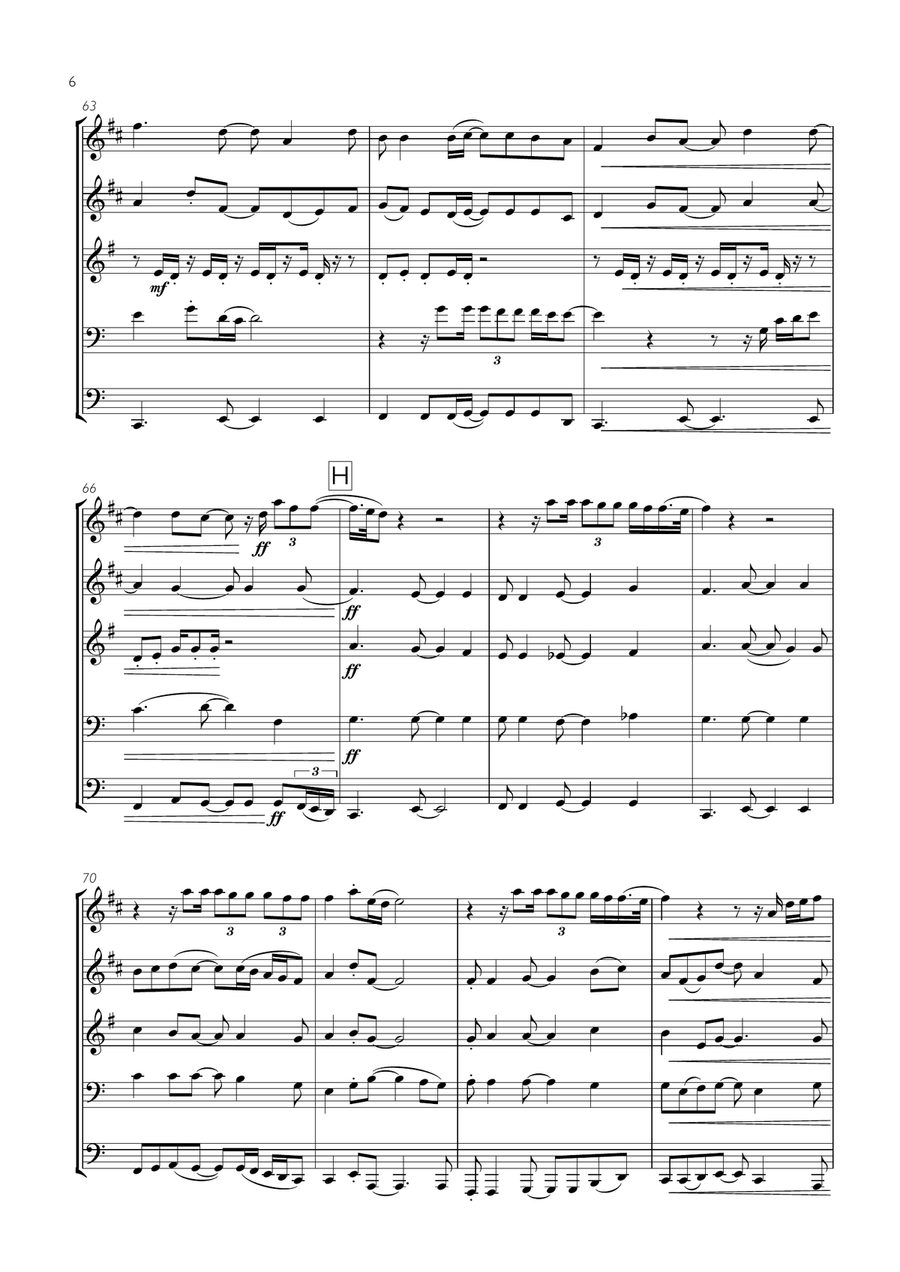 Thinking Out Loud Thinking Out Loud Brass Ensemble scores gallery preview page 6