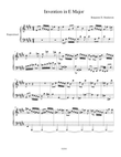 Two Part Invention in E Major