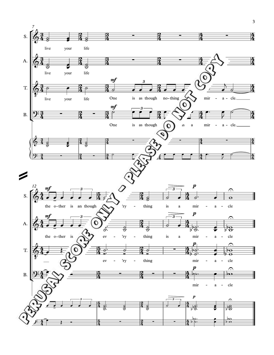 And Einstein Said Complete Book 4-Part scores gallery preview page 3