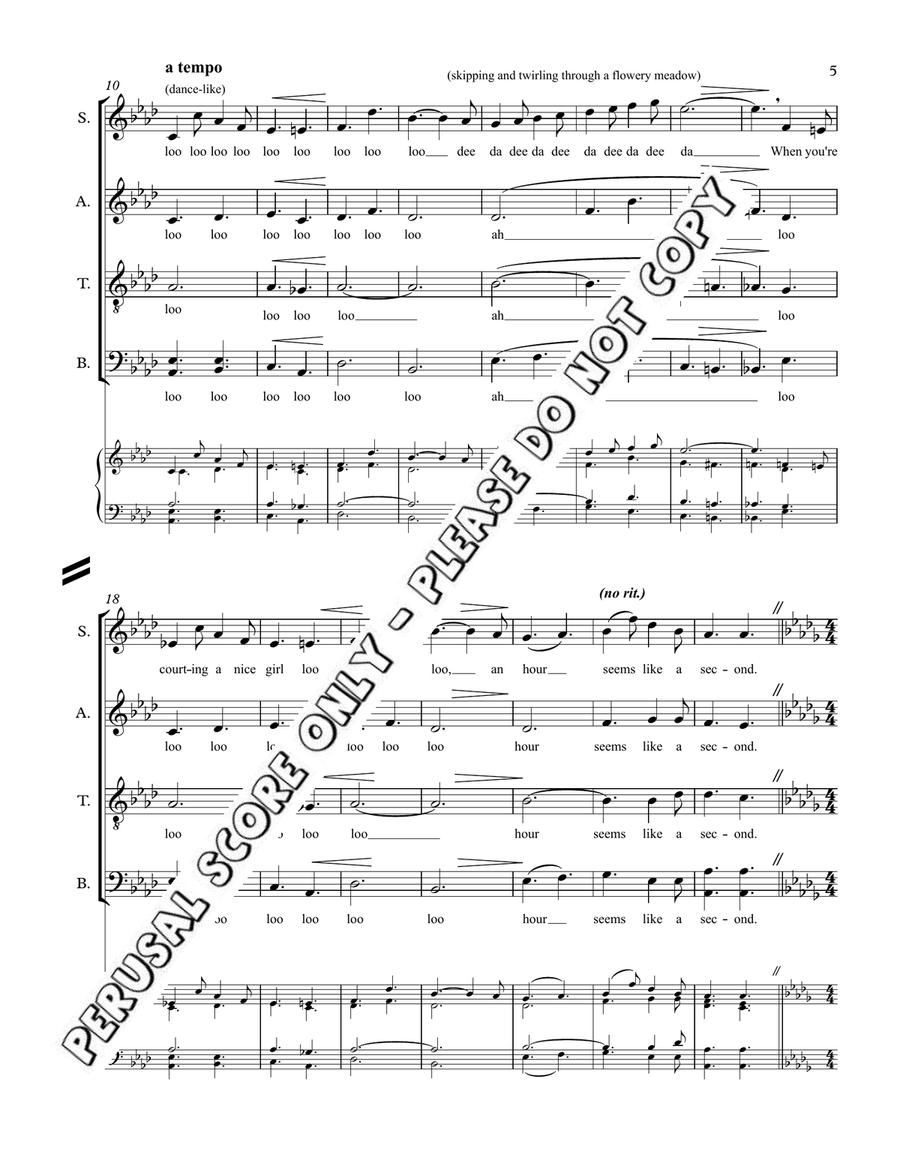 And Einstein Said Complete Book 4-Part scores gallery preview page 5